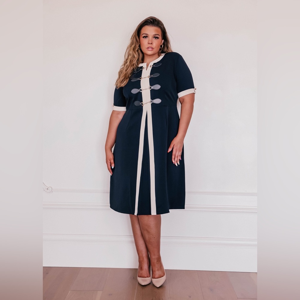 Jessakae x The Fox Group dress in Navy, size 2X